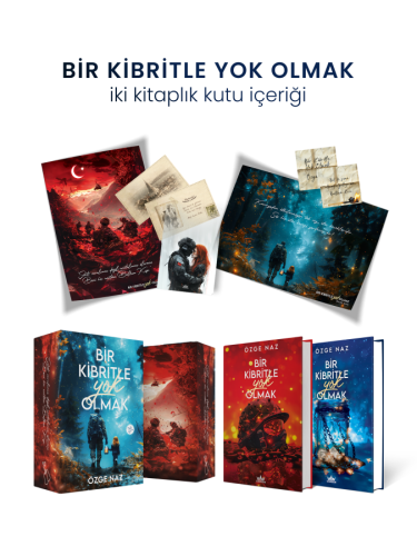 SET-BİR KİBRİTLE YOK OLMAK İKİ KİTAPLIK HEDİYELİ ÖZEL KUTU (CİLTLİ)ÖZGE NAZ